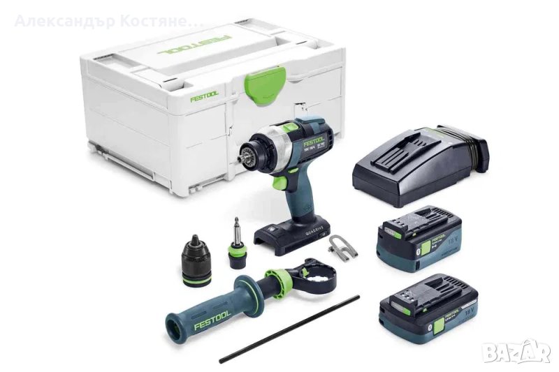 ПРОМО: Акумулаторен винтовърт Festool QUADRIVE TDC 18/4 5,0/4,0 I-Plus, снимка 1