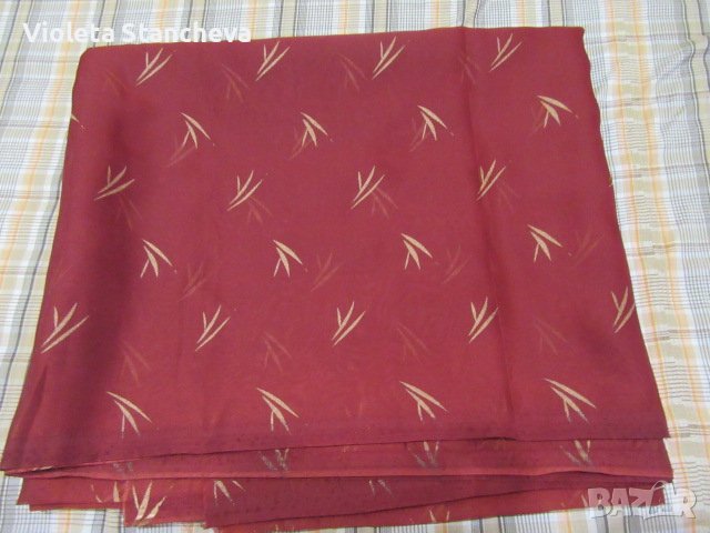 ВИШНЕВ КОПРИНЕН ПЛАТ - 220 х 140 см., снимка 1