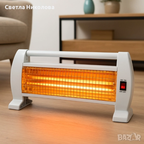 Кварцова отоплителна печка Rosberg – избор между 1000W и 1200W, снимка 1