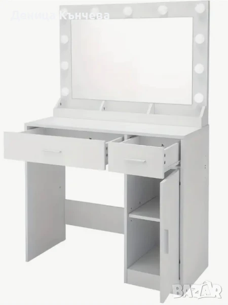 Модерна бяла тоалетка за грим разнообразие, снимка 1