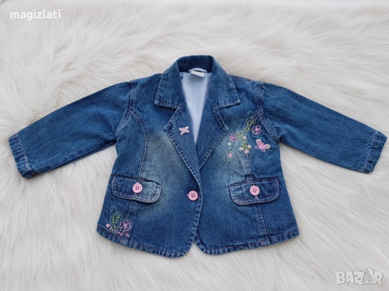 Дънково сако размер 12-18 месеца , снимка 1