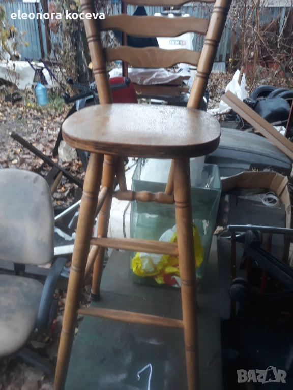 Масивни бар столове, снимка 1