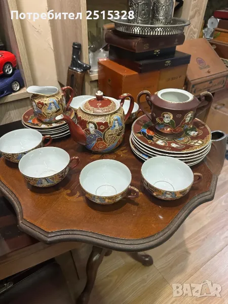 стар японски порцеланов сервиз за чай, снимка 1