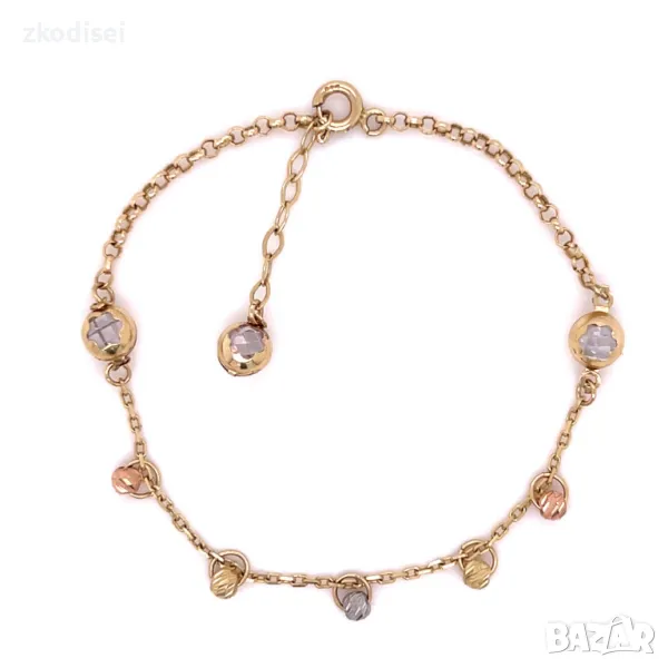 Златна дамска гривна 2,79гр. 19см.14кр. проба:585 модел:3215-2, снимка 1