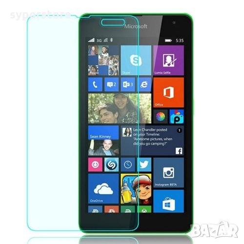 Стъклен протектор за Nokia Lumia 535 Dual Sim RM1090 2014 Tempered Glass Screen Protector, снимка 1
