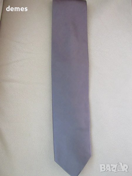 Луксозна сива копринена вратовръзка, нова, снимка 1