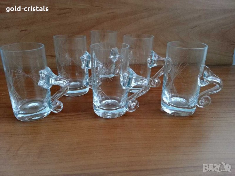 Стъклени чаши чашки  , снимка 1