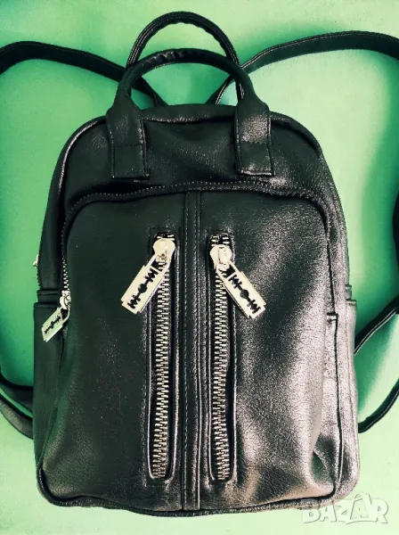 "Sisley"-кожена раница, снимка 1