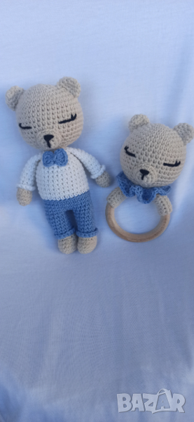 Плетени играчки -дрънкалки/ гризалки, снимка 1