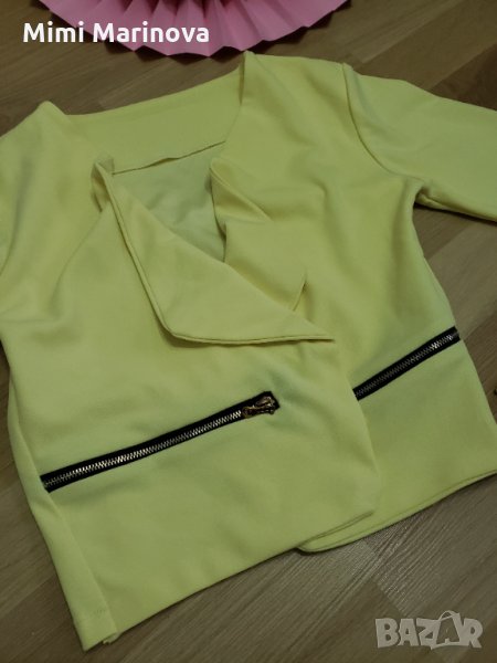 Наситено жълто сако , снимка 1