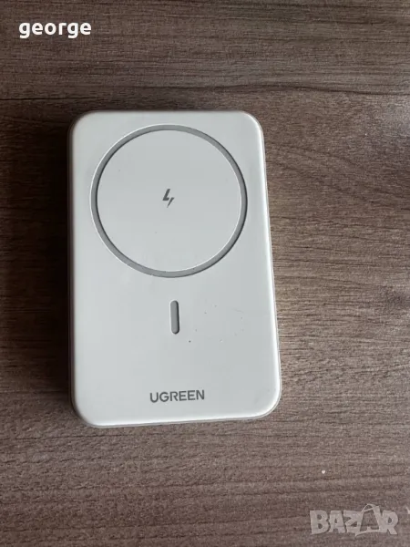 Преносима безжична батерия за смартфон с магнитно зареждане, снимка 1