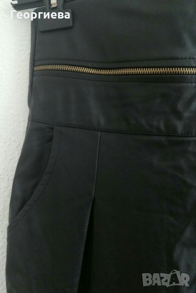 Черна кожена пола, снимка 1