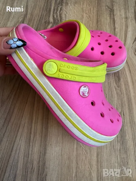 Оригинални юношески цветни чехли Crocs ! 32-33 н, снимка 1