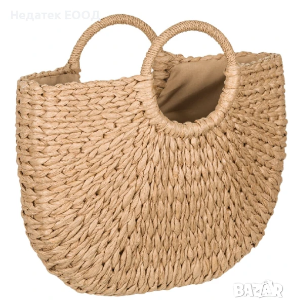 Дамска сламена чанта, 40x6x32см., снимка 1