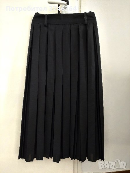 Черна плисирана пола, снимка 1