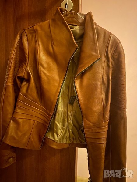 Дизайнерско Кожено яке 🤎, снимка 1