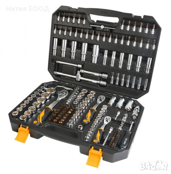 Комплект иструменти 1/2", 3/8"+1/4" Tolsen GriPro Industrial 175 части, снимка 1