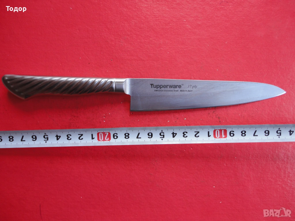 Японски нож от дамаска стомана , снимка 1