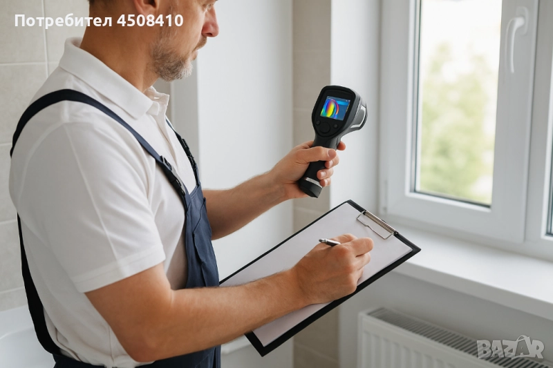 Намиране на скрити течове със термокамера, снимка 1