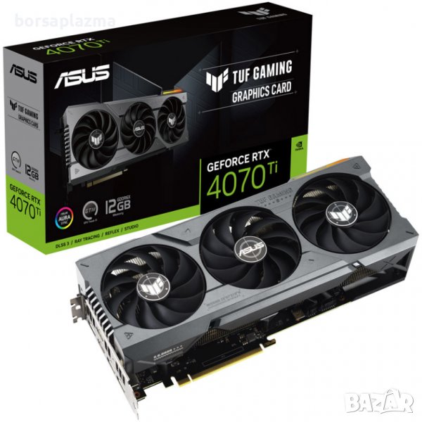 Видео карта ASUS GeForce RTX 4070 Ti TUF 12G, 12288 MB GDDR6X, снимка 1