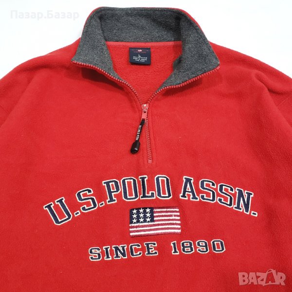 US POLO ASSN USPA Полар Блуза Пуловер (L), снимка 1