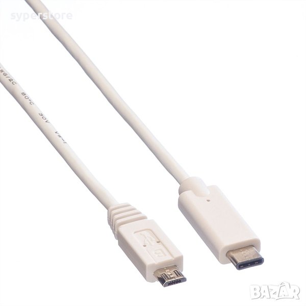 Кабел  USB2.0 C-Micro B, M/M, 1m  SS301026, снимка 1