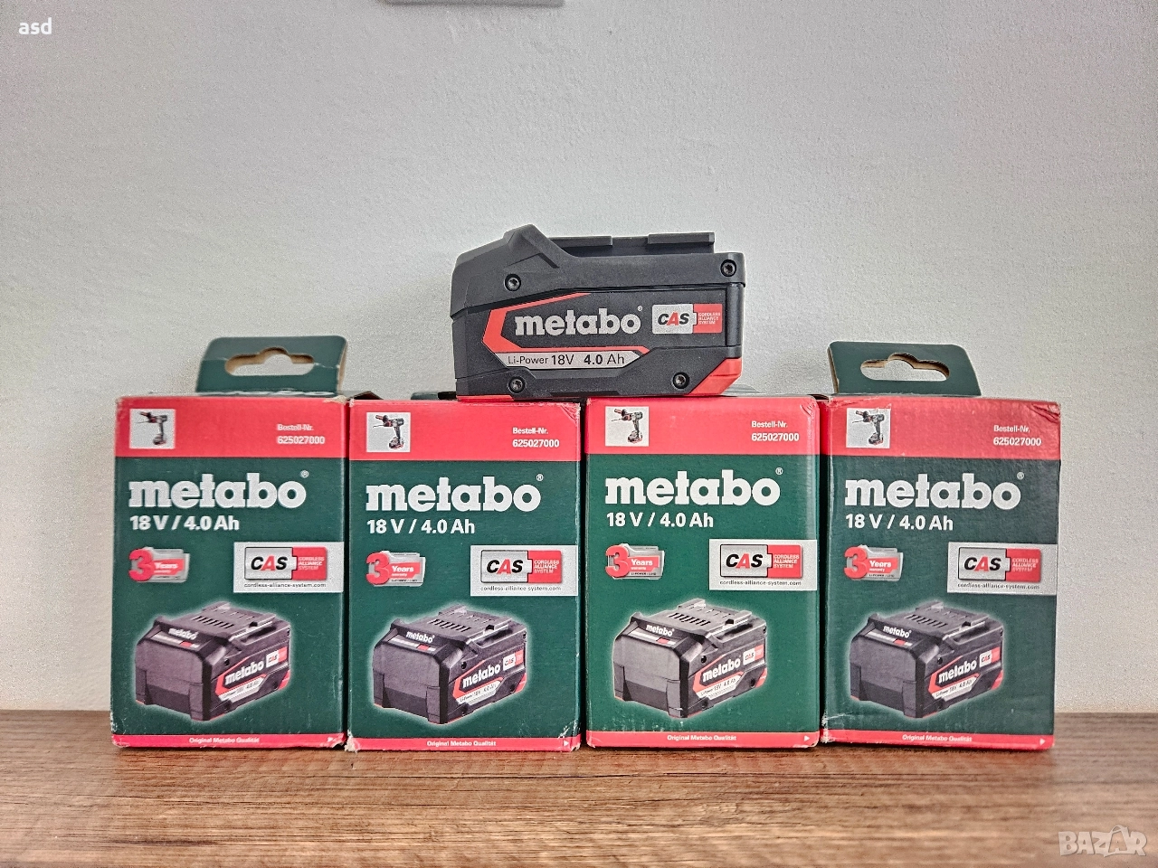 4Ah Metabo 18V Нова Батерия 70лв/бр. , снимка 1