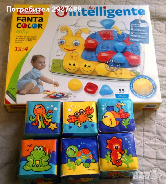 бебешка мозайка, меки кубчета, снимка 1