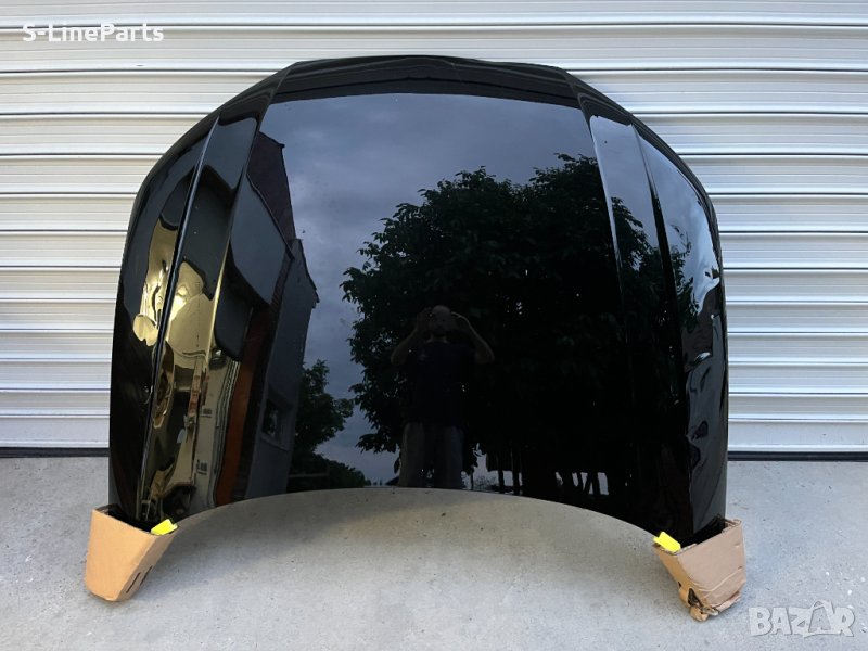 Оригинален преден капак ЧЕРЕН със забележки Audi A4 S4 B9.5 Facelift Ауди С4 Б9.5 Фейслифт , снимка 1