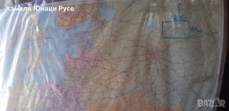 стара географска карта на Европа, снимка 1