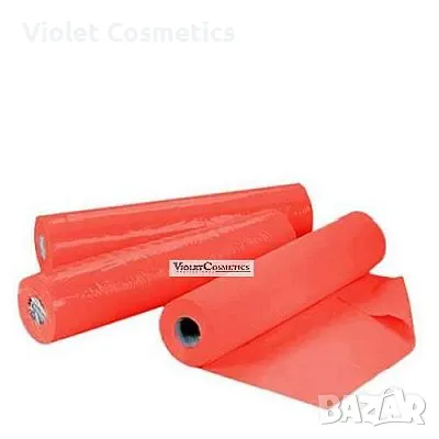 Еднократен ТНТ чаршаф-оранжев- ролка 60см./60м., снимка 1