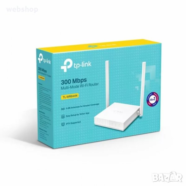 Рутер за интернет 300 Mbps TP-Link TL-WR844N N300 , снимка 1