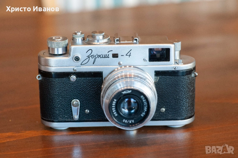 Лентов фотоапарат Зорки-4, снимка 1
