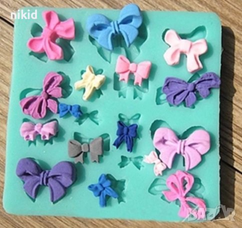 микс панделки панделка в квадрат силиконова форма молд украса декор торта фондан шоколад , снимка 1