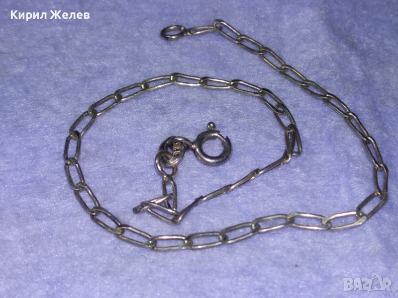 ФИНА СРЕБЪРНА ГРИВНА СРЕБРО 925 КЛАСИЧЕСКА РЕТРО ПЛЕТКА РЪЧНА ИЗРАБОТКА 31358, снимка 1