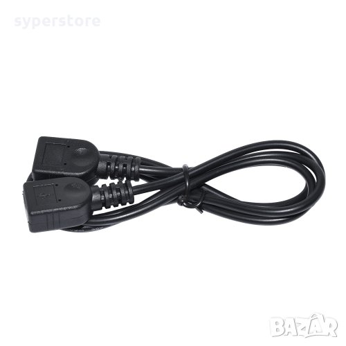 Кабел USB2.0 Женско към Женско 1m Черен Makki SS001288 Cable USB - USB F/F, снимка 1