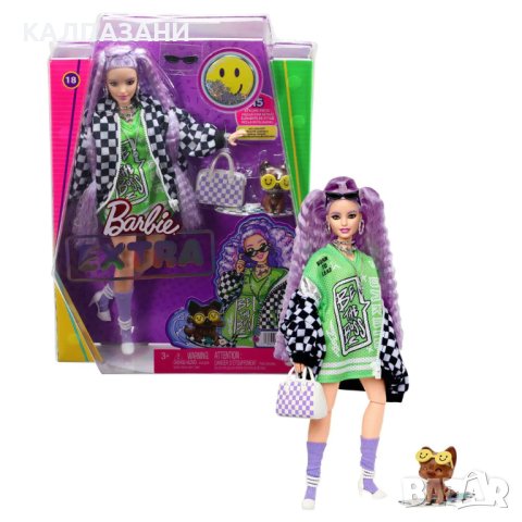 BARBIE EXTRA DOLLS С шахматно яке HHN10