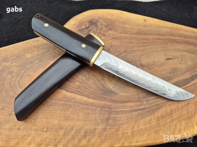 Ловен нож дамаска стомана VG10,японски стил ,LN425, снимка 11 - Ножове - 52325155