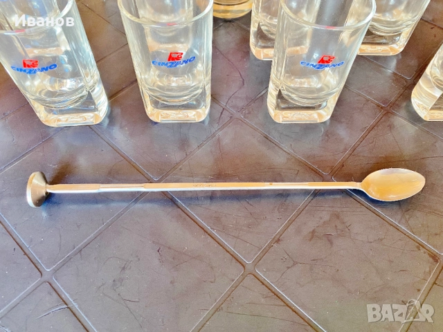Цена - 50€. К-кт Винтидж Чаши за Аперитив с марка Cinzano + Подаръци, снимка 9 - Сервизи - 51627713