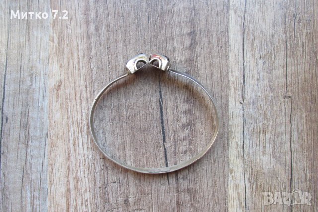 дамска сребърна гривна - 5, снимка 5 - Гривни - 32106717