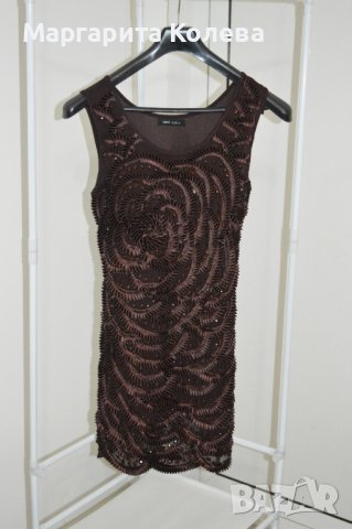 Страхотна вечерна рокля с пайети,размер М, снимка 3 - Рокли - 42863535