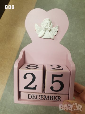 Дървен  вечен календар, снимка 2 - Декорация за дома - 35247772