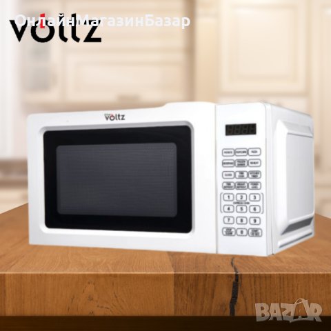 Микровълнова фурна Voltz OV1443D, 700W, 20л., 10степени на мощност, 2 ГОДИНИ ГАРАНЦИЯ, снимка 3 - Микровълнови - 44167143