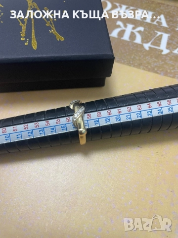 Златен Пръстен - 14 Карата, снимка 3 - Пръстени - 52833644