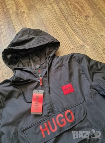 Страхотна мъжка ветровка яке HUGO BOSS размер L XL , снимка 3 - Якета - 51462026