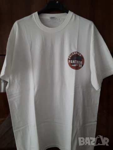 Мъжка лятна бяла фланелка с лого, снимка 4 - Тениски - 29607741