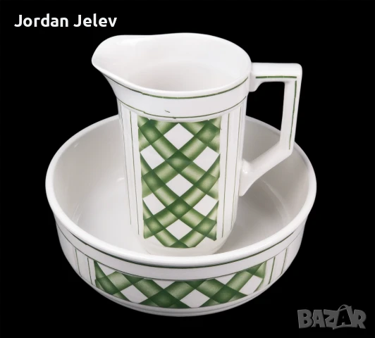 Винтидж комплект за миене – Белгия, Genval., снимка 3 - Декорация за дома - 50962979