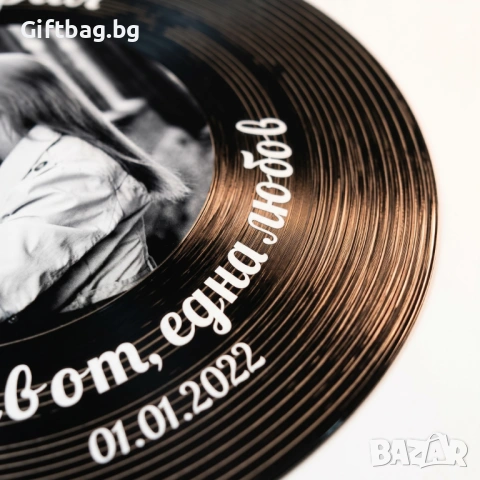 Персонализирана дървена плоча „Black & Gold Romance“, снимка 6 - Декорация за дома - 54316118