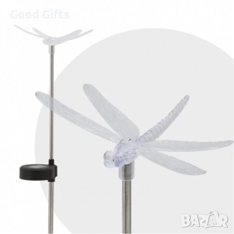 RGB Градинска Соларна лампа Водно конче, снимка 4 - Соларни лампи - 40840698