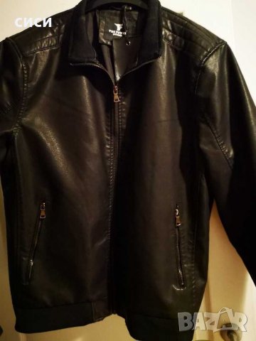 Кожено яке 4хл, снимка 6 - Якета - 31167288